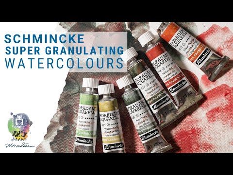 Introducing NEW Schmincke Horadam Aquarell Super Granulating Colours in ...