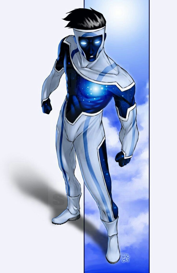 White & Blue | Superhero design, Superhero art, Superhero concept