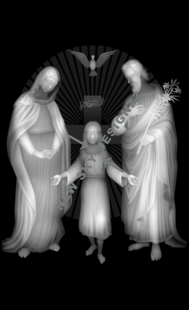 the three graces are depicted in this black and white photo