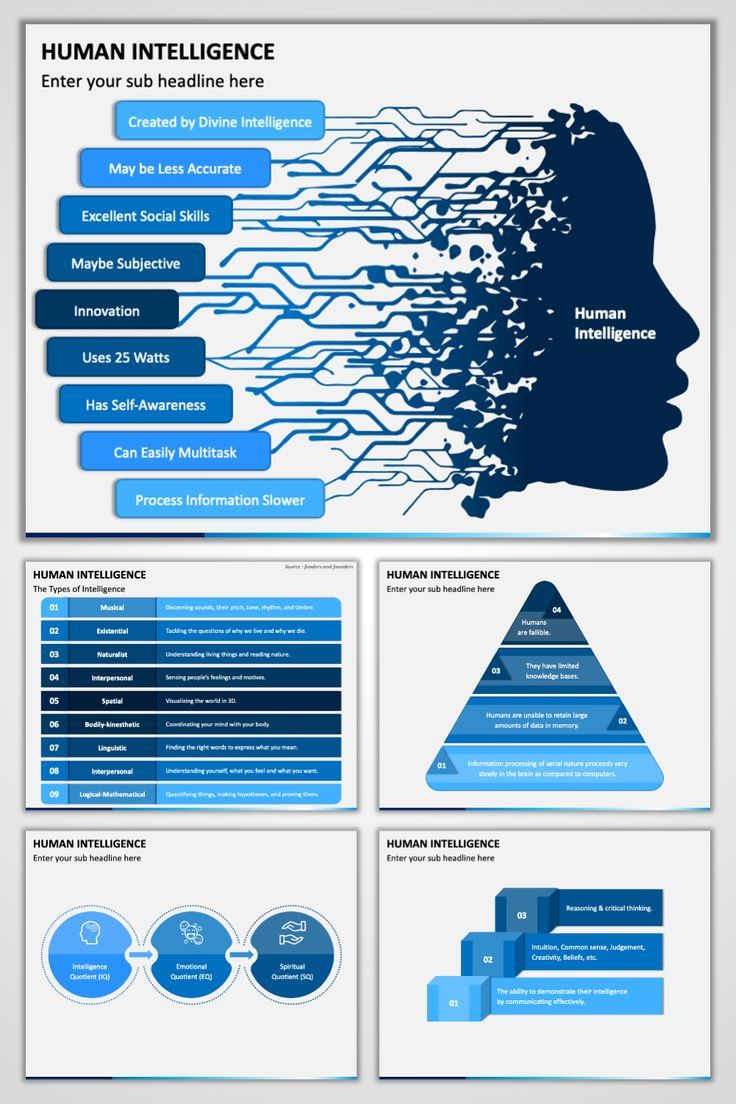 a blue and white info sheet with information about the human body, including an image of a man's head