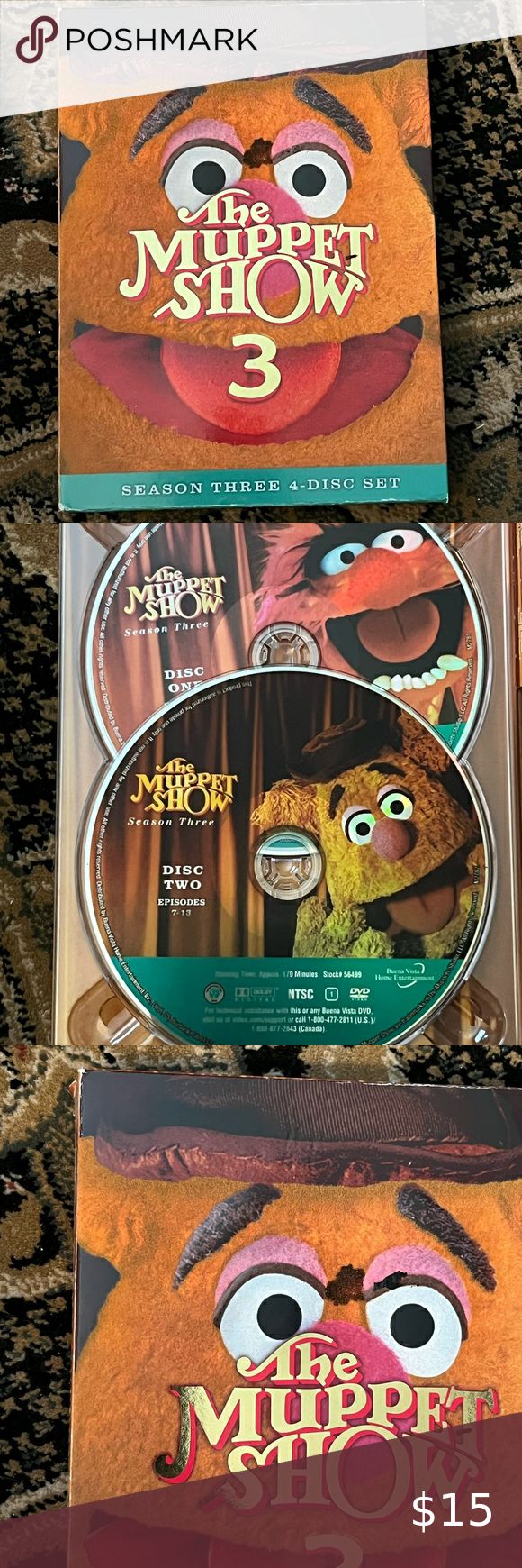 The Muppet Show - Season 3 Complete (DVD, 2008, 4-Disc Set The Muppet Show, 3 Things, Season 3, Dvd, Stain, Disney