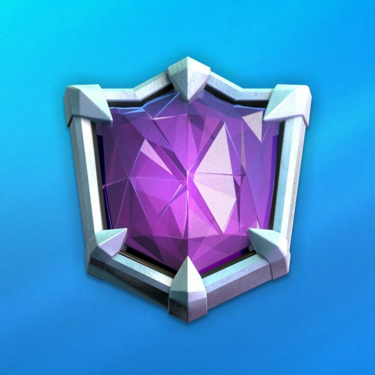 an image of a purple diamond in the middle of a blue background that looks like it has been cut into pieces