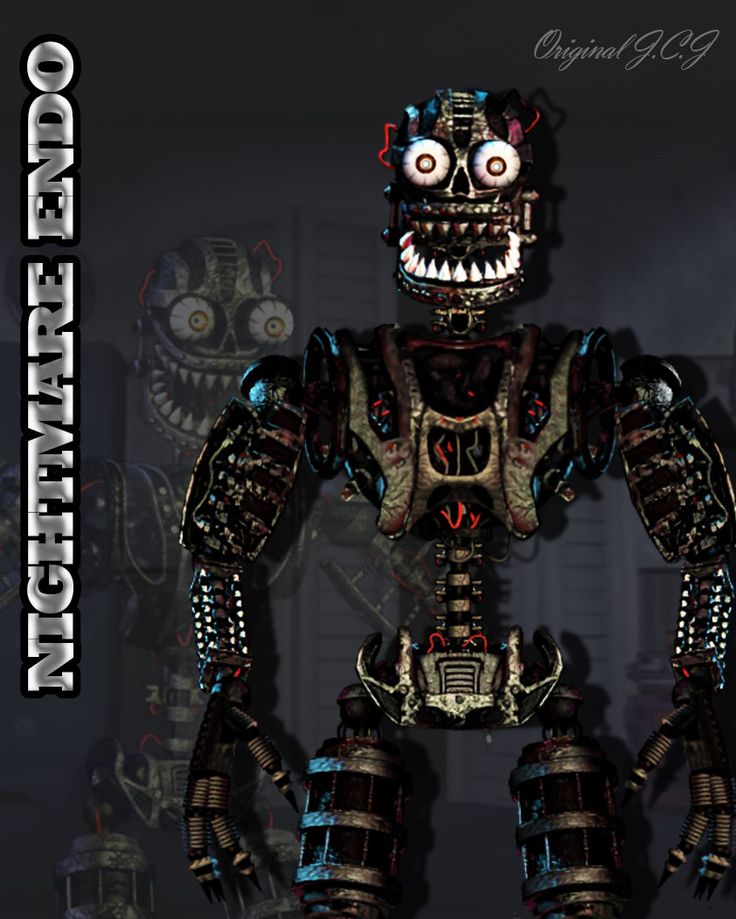 an image of a robot that appears to be from the video game five nights of nightmares