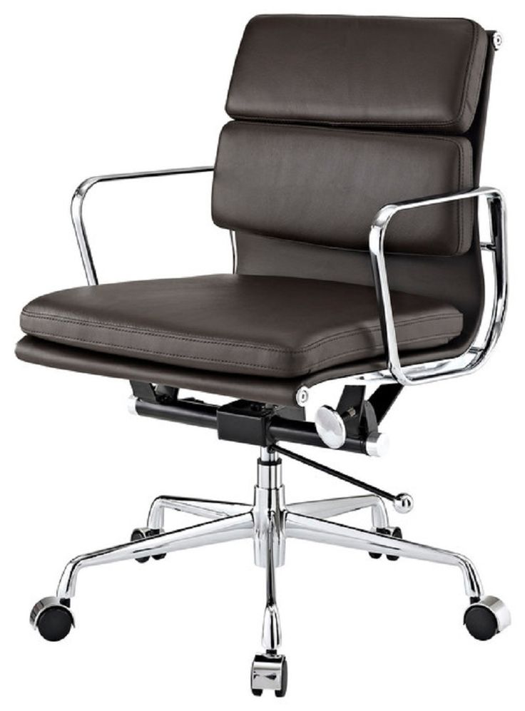 two black office chairs side by side with one chair up against the other, both on casteors