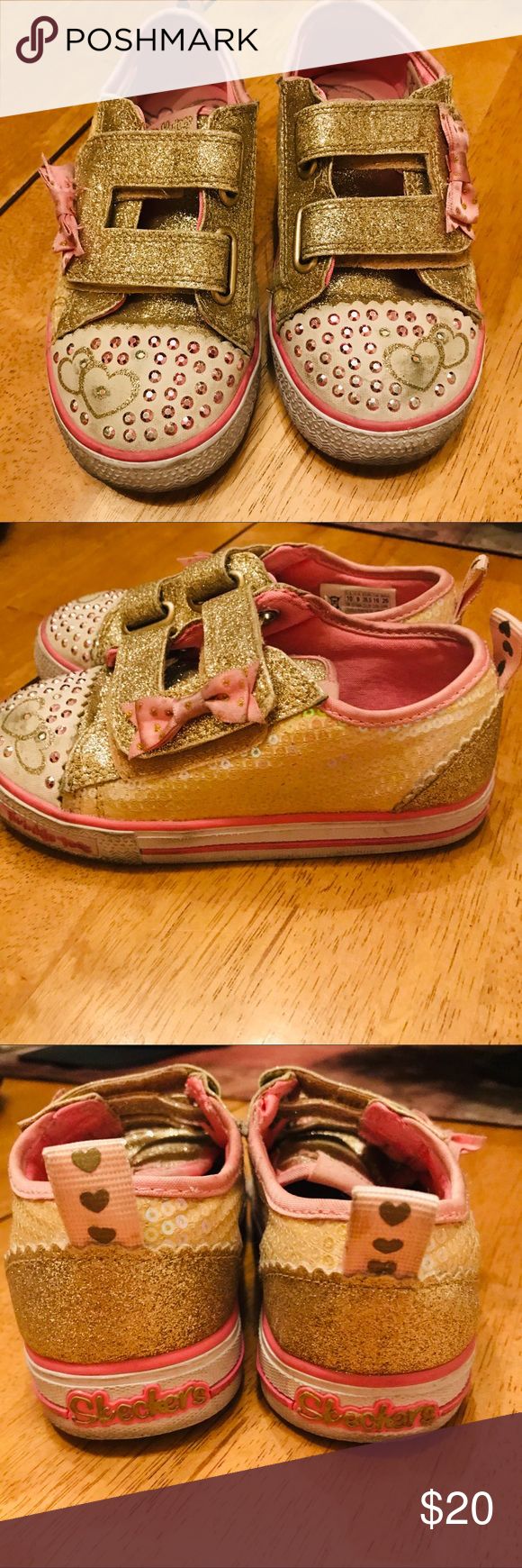 Twinkle toes light up glitter sneakers sz 10 Great condition, slight dirt scuffs in toe area, still light up, only wore a couple times. Size 10 Skechers Shoes Sneakers Twinkle Toes, Glitter Sneakers, Skechers Shoes, Twinkle Twinkle, Light Up, A Couple, Pink White, Shoes Sneakers, Kids Shop