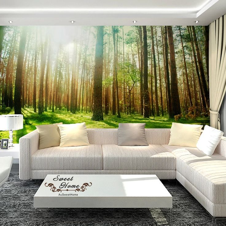 Image result for forest ceiling wallpaper | Wall murals, Feature wall ...