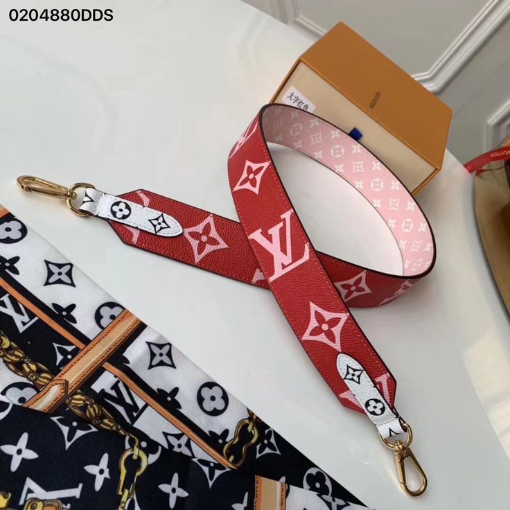 Louis Vuitton lv wise shoulder strap monogram motif rouge red pink Bag Accessories, Jewelry Accessories, Shoulder Strap, Louis Vuitton, Monogram, Personalized Items, Red, Pink, Quick Saves