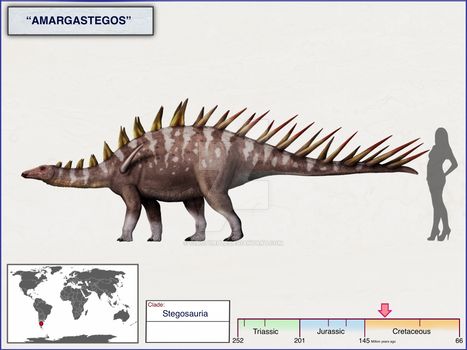 an image of a dinosaur with spikes on it's back and map in the background