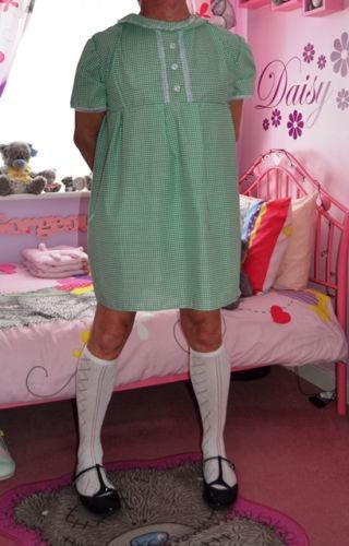 Adult-Size-Traditional-style-Short-Summer-Gingham-School-Dress-From-Nanny-Sue Gingham School Dress, Summer Gingham, Getting Wet, School Dress, School Dresses, I Like That, School Uniforms, Private School, Lolita Dress