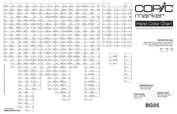 Organization | Copic color chart, Copic sketch markers, Copic