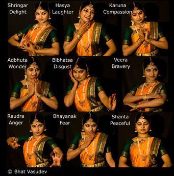 many different pictures of women in sari outfits with their names on the chest and arms