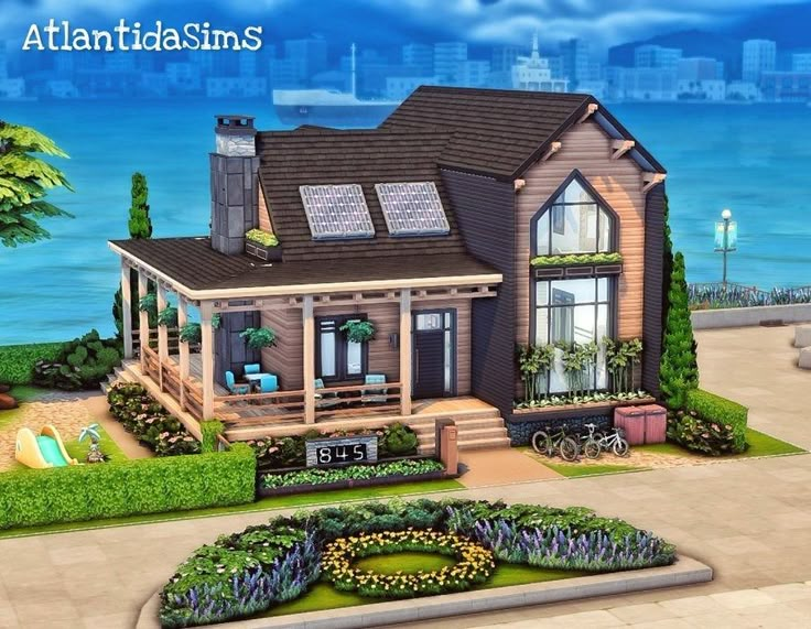 🪴🌷 (@AtlantidaSims) on X in 2024 | Sims 4 game, Sims building, Sims 4