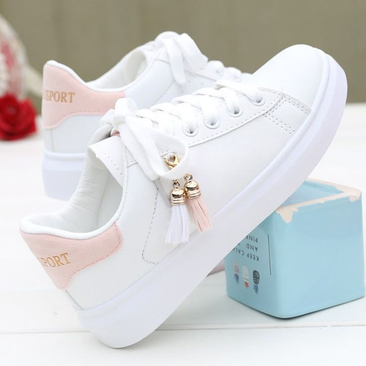 Sepatu Pump, Girly Sneakers, Girls Shoes Teenage, Casual Shoes Women Sneakers, Shoes Women Sneakers, Korean Shoes, Trendy Shoes Sneakers, Kawaii Shoes, Best Shoes For Men