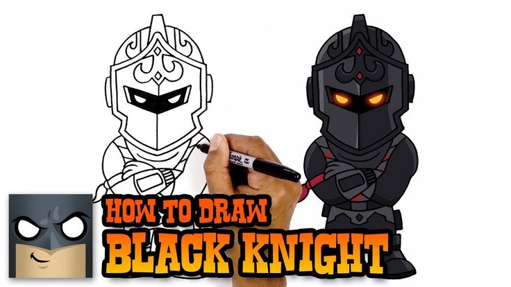 an image of how to draw black knight