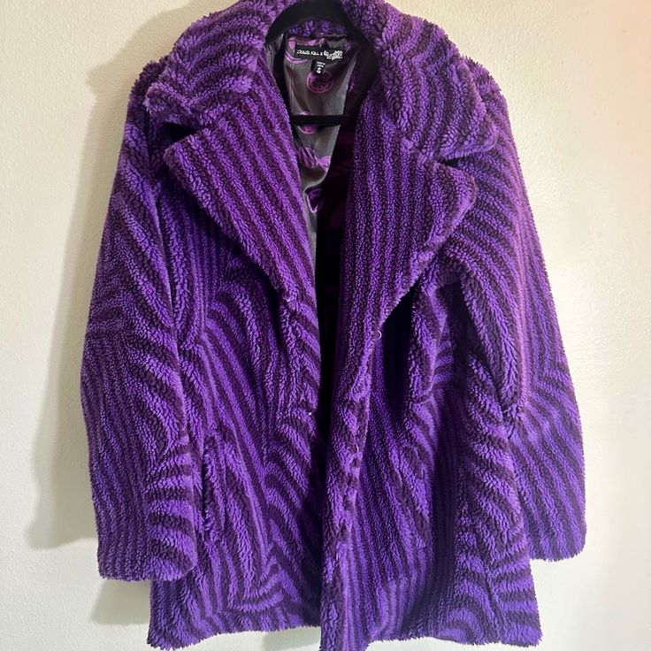 Dolls Kill X Willy Wonka Faux Fur Jacket Size Small 100% Polyester Dry Clean Only Discreet Hook And Eye Closures. Never Worn, Brand New! Soooo Comfortable & Soft, I Just Haven’t Found The Right Occasion To Wear It. Pet Free & Smoke Free Home. Purple Outerwear With Faux Fur Lining For Fall, Purple Fur Coat For Fall, Purple Faux Fur Outerwear For Winter, Purple Faux Fur Winter Outerwear, Purple Faux Fur Outerwear For Fall, Purple Faux Fur Coat For Winter, Winter Purple Faux Fur Outerwear, Winter Purple Faux Fur Coat, Claudine Monster High