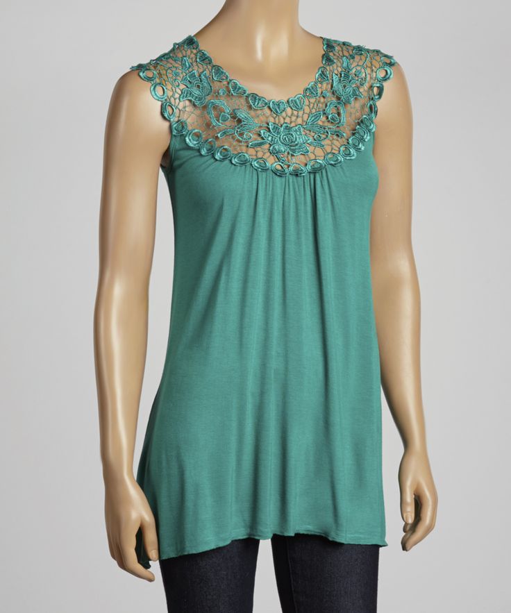 Emerald Lace Yoke Top Crochet Yoke, Yoke Top, Lace Sleeveless Top, Simply Irresistible, Pretty Blouses, Feminine Aesthetic, Run Out, Green Lace, Web Site