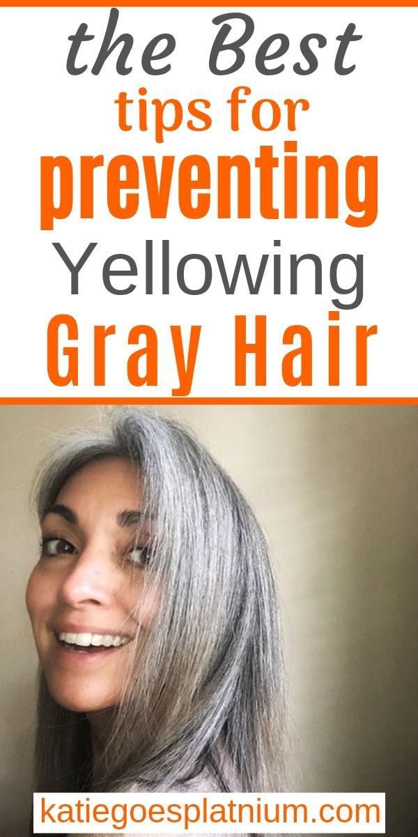 Yellowing gray hair is a common problem for many women. Luckily, there are a lot of ways to prevent and treat yellow tones in gray hair Read on to find out how to keep your grays from yellowing and how to get your silvers shining again! #grayhair #greyhair #goinggray Grey Hair Turning Yellow, Brighten Gray Hair, Stop Grey Hair, Grey Hair Care, Grey White Hair, Grey Hair Styles For Women, Silver Hair Color, Natural Gray Hair, Transition To Gray Hair