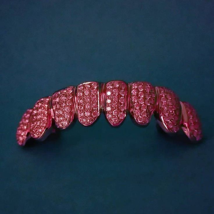 Maison Raksha / Toronto Grillz / 10k or 14k Rose Gold with Pink Diamond / or Pink Saphire Pink Grillz, Loreal Cosmetics, Pink Saphire, Girl Grillz, Blood Wallpaper, Diamond Grillz, Gold Grillz, Grills Teeth, Gangsta Style