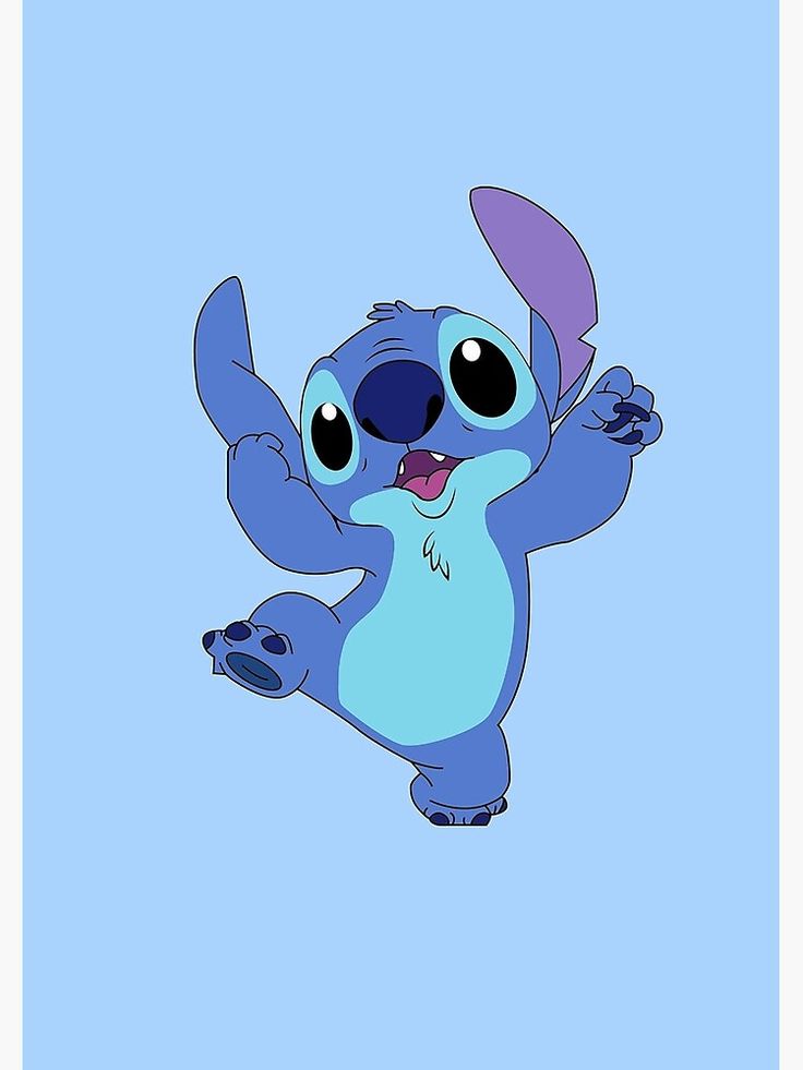 silly stitch Poster by Skye Kalara | Stitch cartoon, Wallpaper iphone ...