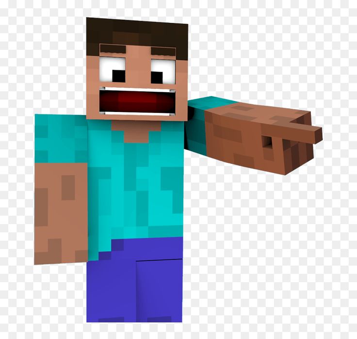 an image of a minecraft character holding a box with his mouth open and eyes closed