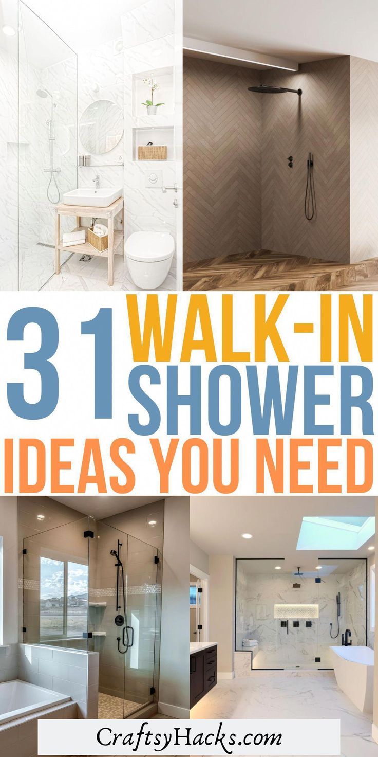 31 Walk-In Shower Ideas to Transform Your Bathroom | Bathroom remodel ...