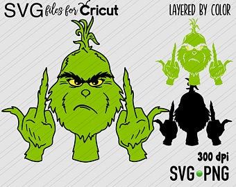 Grinch svg file | Etsy | Grinch, Thinking gift, Svg file