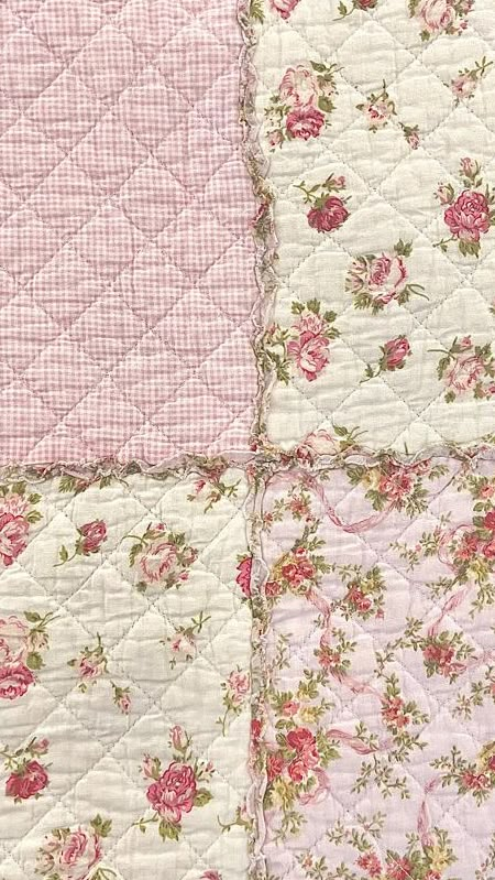 Coquette floral vintage quilt multiple patterns with small pink ruffles shabby chic decoration room inspo decor aesthetic wallpaper Creating Texture, Vintage Paper, Phone Backgrounds, Phone Wallpaper, Iphone Wallpaper, Texture, Instagram