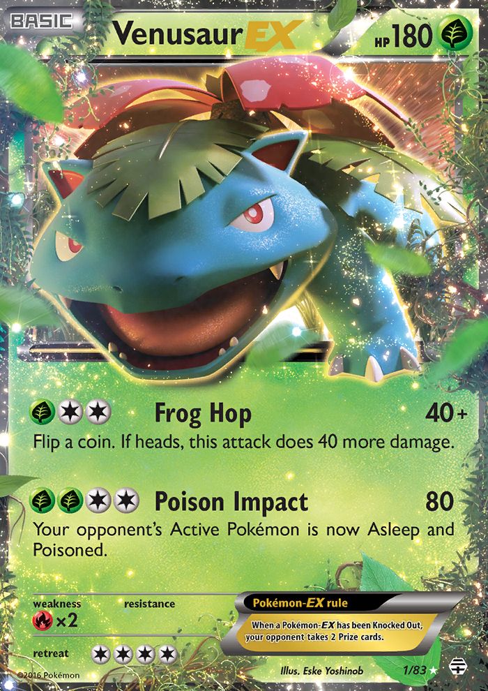 a pokemon card with an image of a frog hop on it's back side