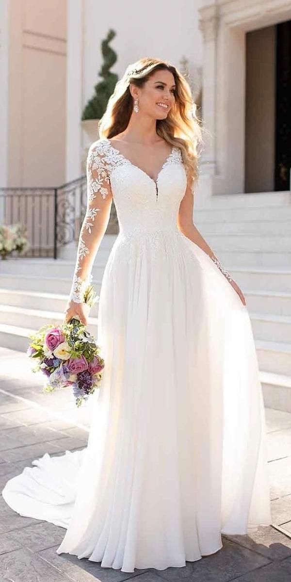 Fall Wedding Dresses With Charm For Fall 2021 | Long sleeve bridal dresses, Bridal dresses lace, Choose wedding dress