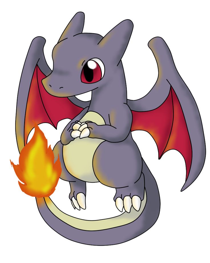 a very cute little dragon sitting on top of a fire