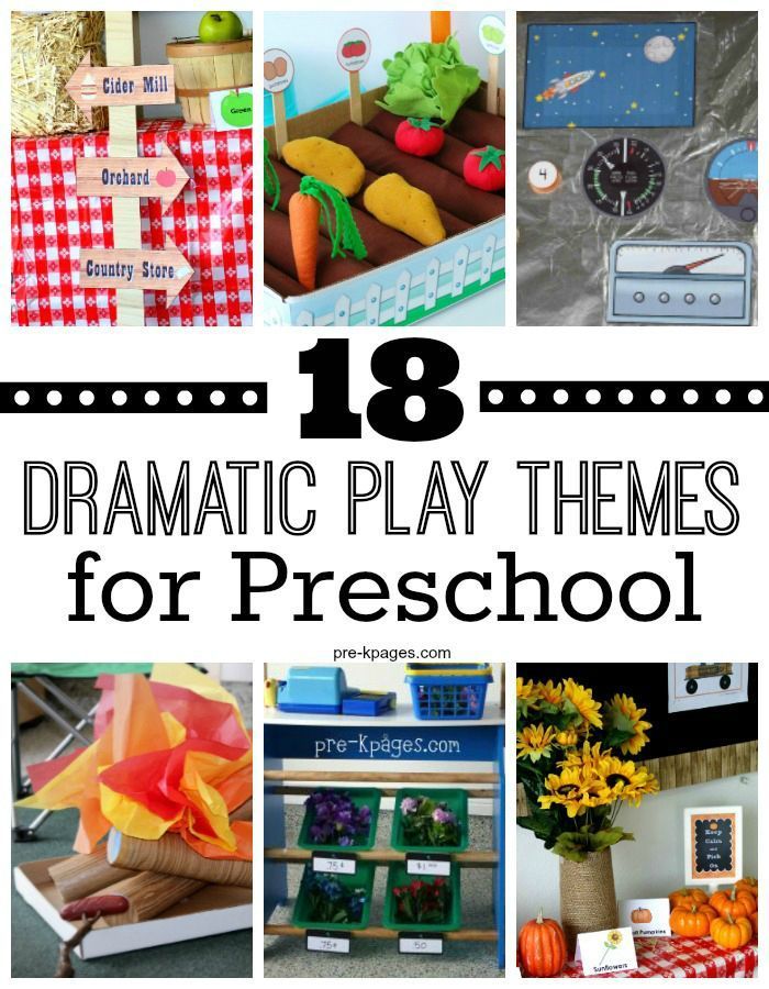 18 Dramatic Play Themes for Preschool. Easily add literacy, math, and writing into your pretend play center with these fun themes! Your kids will be so busy having fun they won't even know they're learning! Prop Box Ideas, Pretend Play Area, Prek Dramatic Play, Themes For Preschool, Dramatic Play Activities, Preschool Dramatic Play, Dramatic Play Themes, Dramatic Play Ideas, Dramatic Play Center