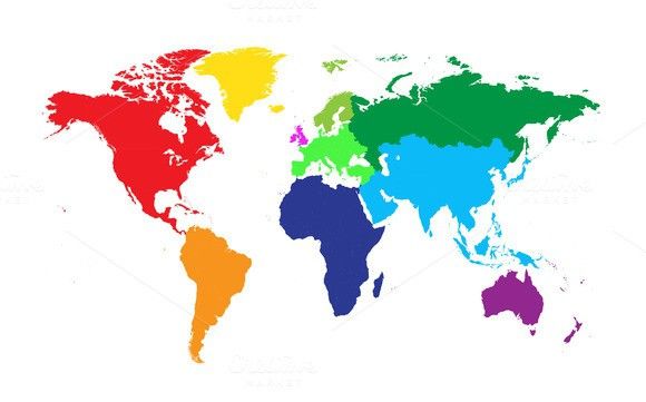 a world map with red, white and blue colors on it that says countries with no borders