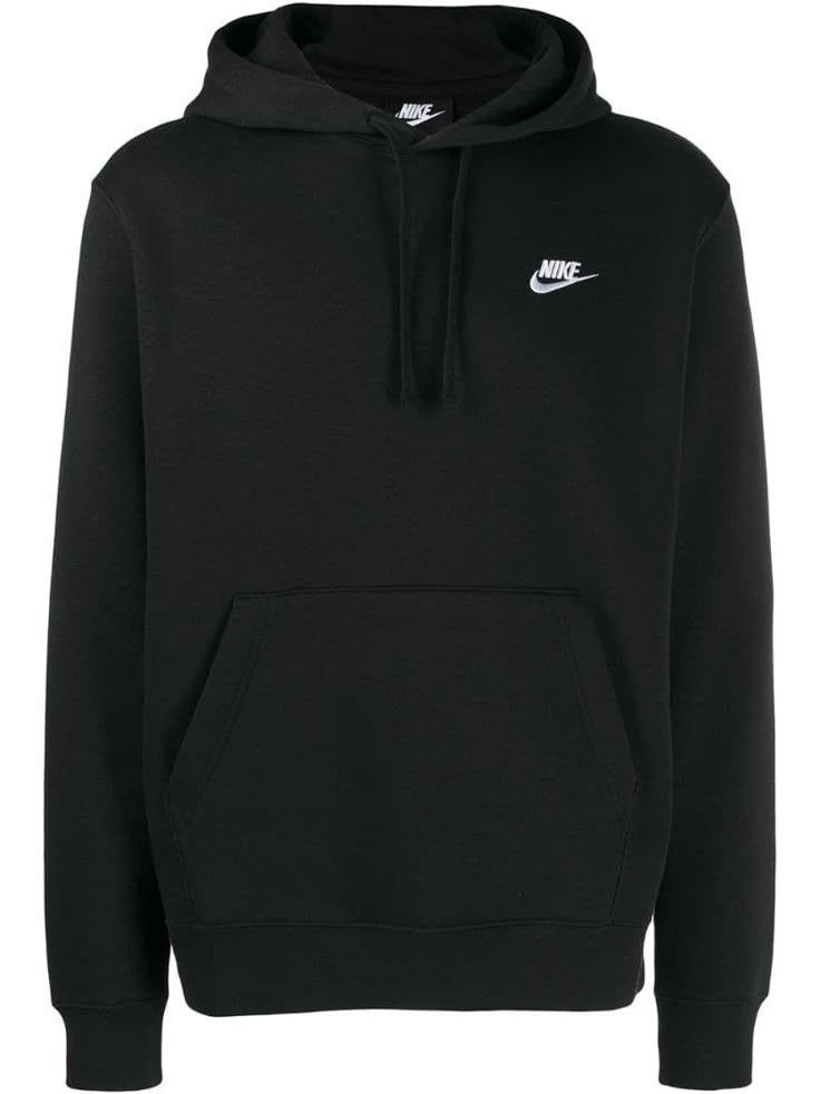 NIKE NIKE EMBROIDERED LOGO HOODIE - BLACK. #nike #cloth Nike Hoodie Outfit, Nike Hoodies For Women, Nike Hoodies, Sweatshirts Nike, Nike Clothes Mens, Nike Clothes, Vintage Nike Sweatshirt, Cute Hoodies, Nike Internationalist