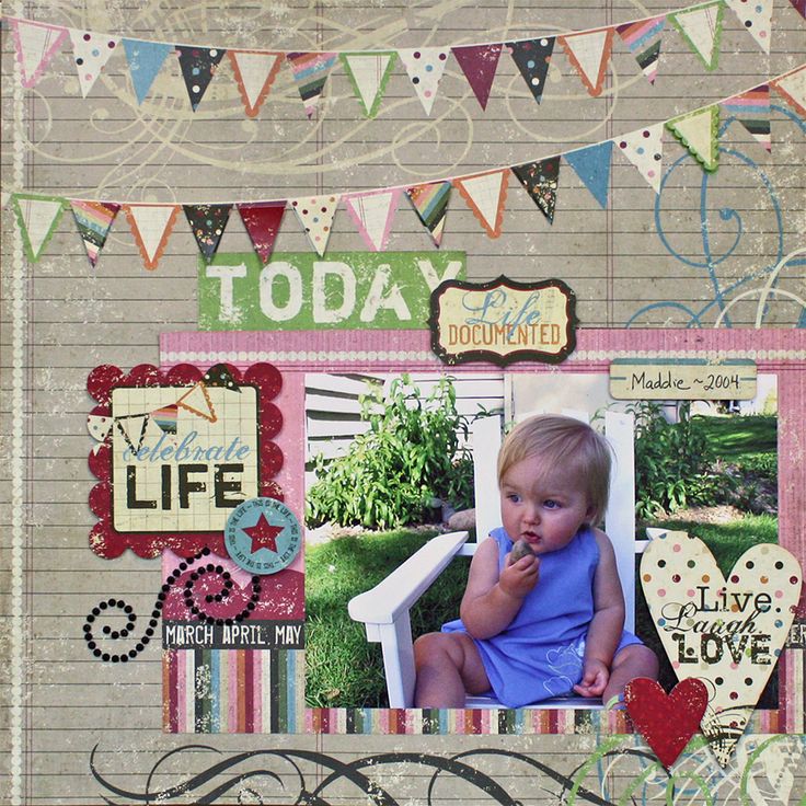 Celebrate+Life+-+Page+1 - Scrapbook.com | Kids scrapbook, Celebration ...