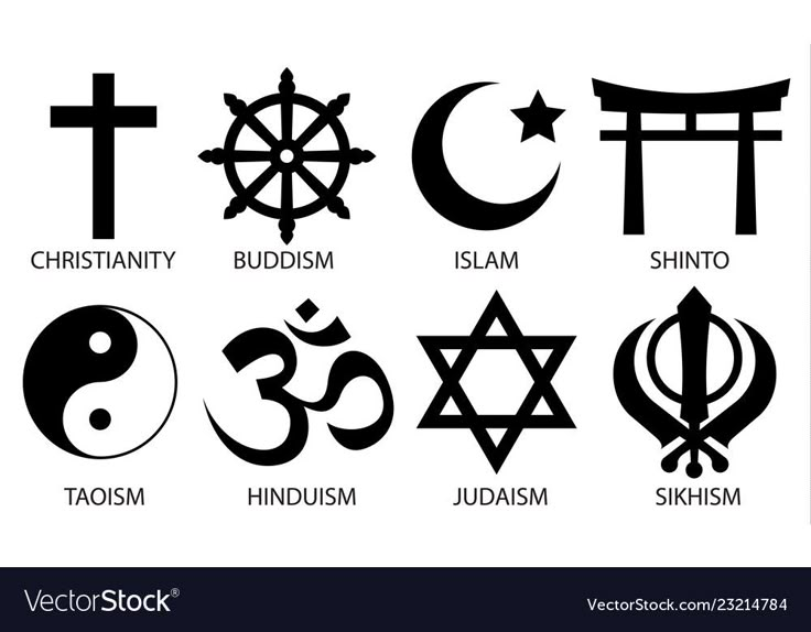 World religion symbol icon set Royalty Free Vector Image World Religions Symbols, All Religions Symbol Tattoo, All Religions Are One Symbol, All Religions Symbol, Muslim Tattoo Ideas, Coexist Tattoo, Religions Symbols, Muslim Tattoos, Religion Drawing