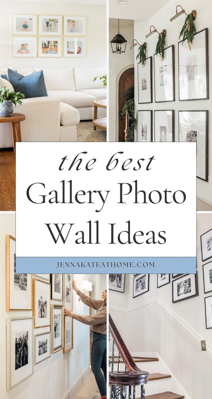 the best gallery photo wall ideas for any room in your home or office, including pictures and frames