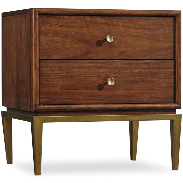 a wooden dresser with two drawers on one side and an open drawer on the other