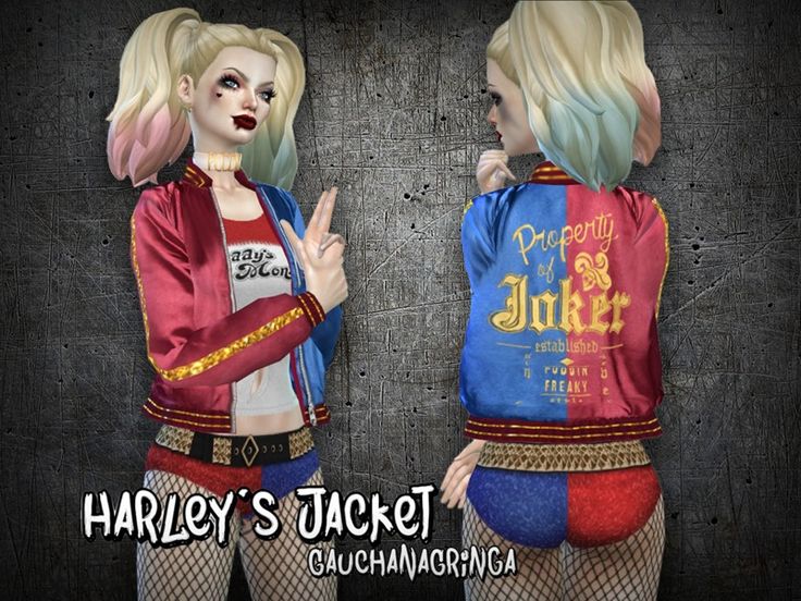 - FINALLY -  Found in TSR Category 'Sims 4 Female Rings' Sims 4 Mac, Harley Quinn Jacket, Harley Quinn Halloween Costume, Harley Jacket, Marvel Multiverse, Harley Quinn Halloween, Sims 4 Black Hair, Cc Folder, Sims 4 Anime