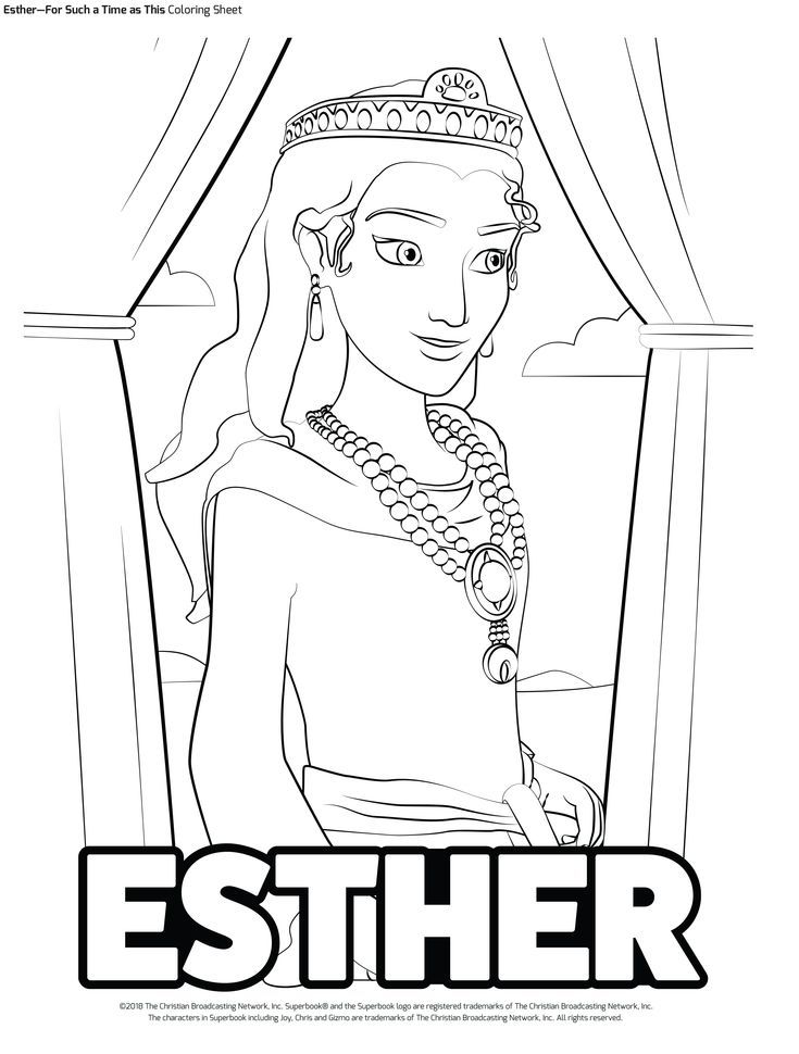 Queen Esther Coloring Page