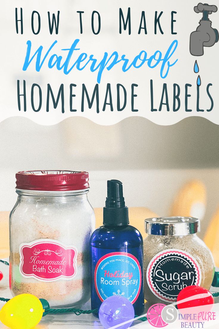 how to make waterproof homemade labels on glass jars with cotton swabs and spoons