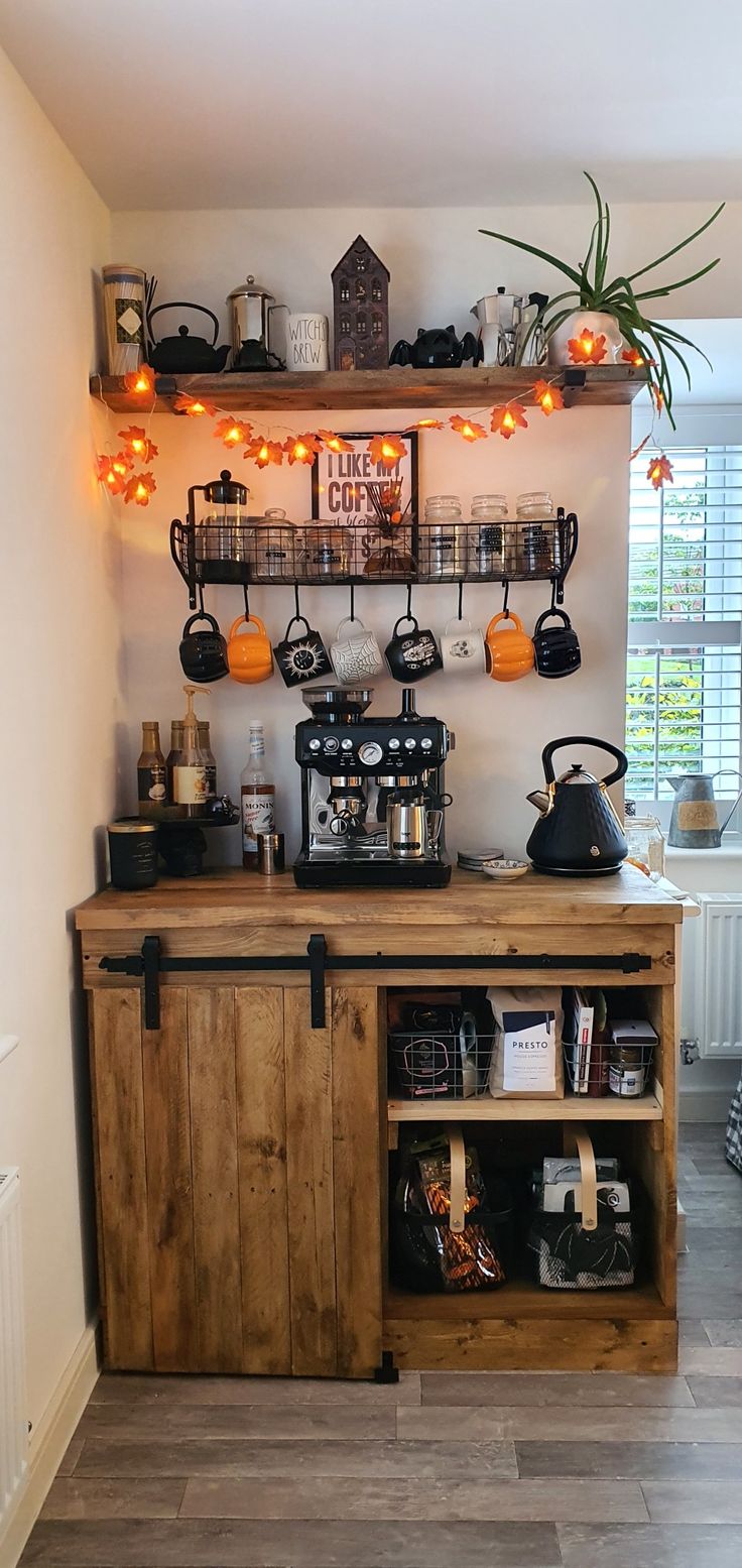 Autumn Coffee Station | Home coffee stations, Coffee bar home, Bars for ...