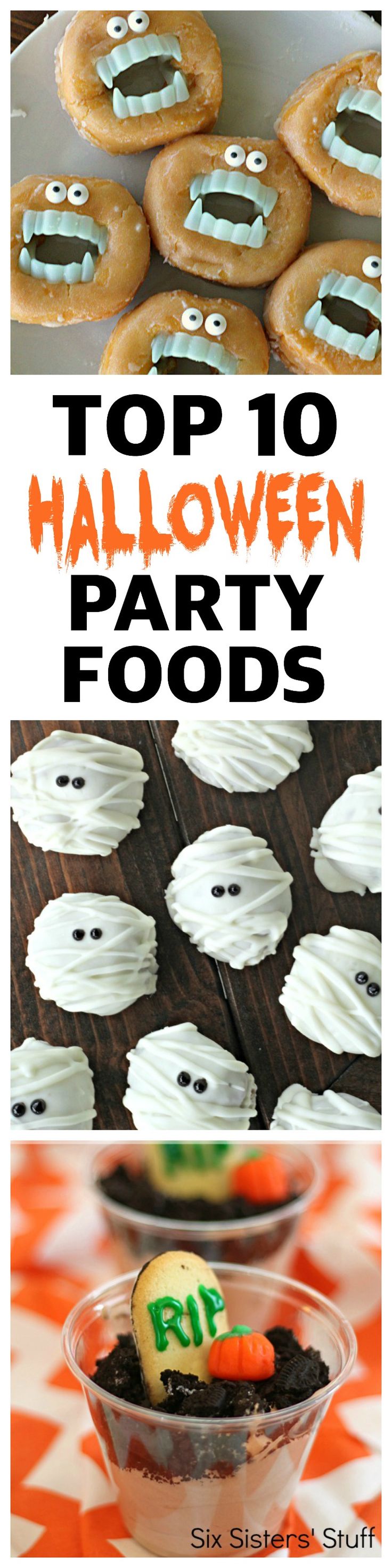 the top 10 halloween party foods that are easy to make and great for parties or desserts