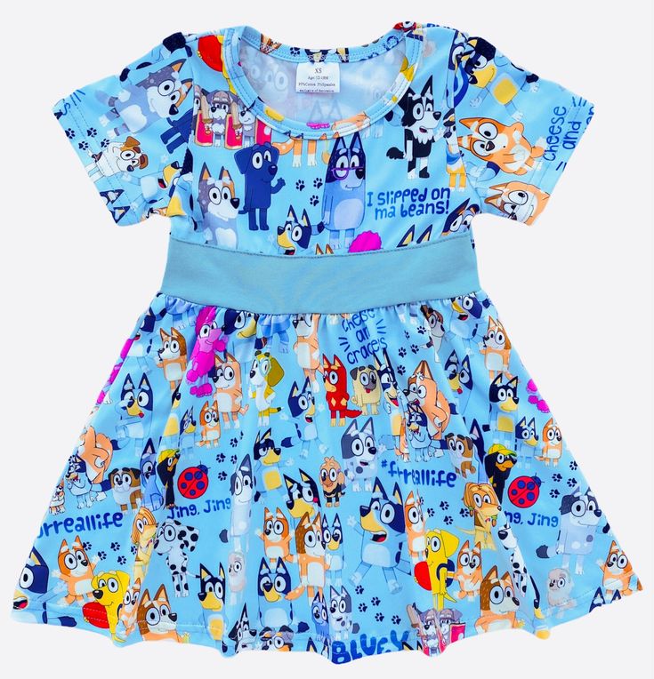 * Fits true to size with room to grow * 95% Cotton 5% Spandex Bluey Dress, Girl Toddler, Dress Birthday, Toddler Dress, Floral Skirt, Toddler Girl, Dress Outfits, Girl Outfits, Spandex