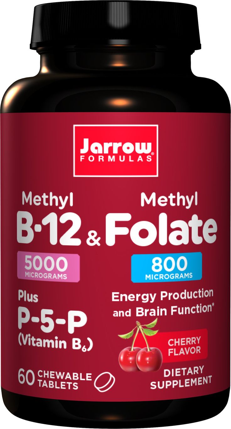 Jarrow Formulas® Methyl-B12, Methylfolate Plus Pyridoxal-5-Phosphate (P5P) Tablet combines the active forms of these vitamins to support DNA and neurotransmitter synthesis and amino acid metabolism.* Homocysteine is converted to methionine by methylfolate and B12, and to cysteine by P5P-dependent enzymes.* Vitamin B12 Deficiency, Stevia Extract, B 12, Pantothenic Acid, Cherry Flavor, Cardiovascular Health, Vitamin B12, Folic Acid, Vitamin B