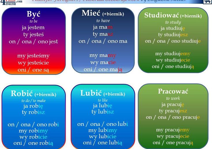 four different languages are shown in the same font and color scheme, each with their own language