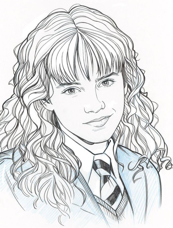 HERMIONE PORTRET door Jerome-K-Moore in 2020 | Harry-potter-zeichnungen ...