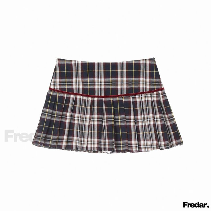 Vintage Plaid Pleated Mini Skirt Aesthetic Plaid, Plaid Skort, Plaid Pleated Mini Skirt, Half Skirt, Plaid Mini Skirt, Vintage Plaid, Plaid Skirt, Autumn Outfit, Pleated Mini Skirt