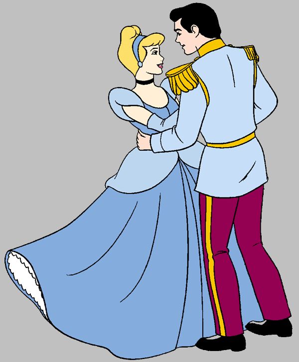 a man and woman dressed as cinderella and prince from disney's animated movie, sleeping beauty