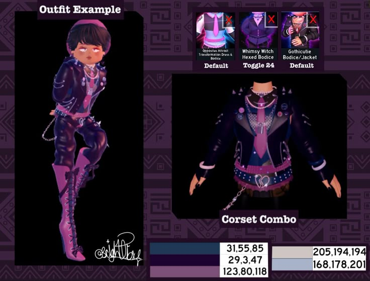 an image of a female character from the video game corset comboo, which is