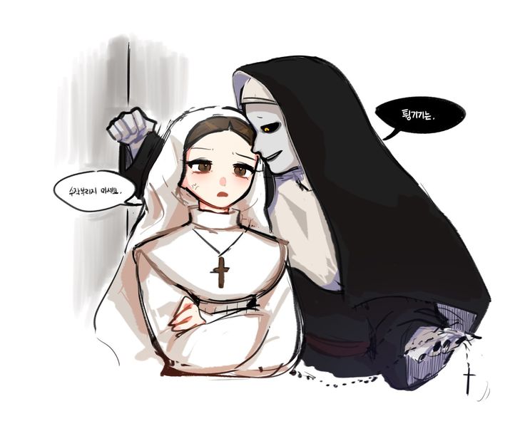 Valak X Sister Irene, The Nun Fanart, Sister Irene, Ed E Lorraine Warren, Horror Villians, Michael Myers Art, Scary Movie Characters, Horror Villains, Slasher Movies